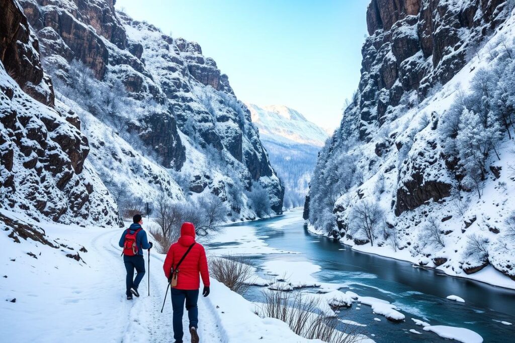 Bild einer Winterwanderung durch die Breitachklamm Bild einer Winterwanderung durch die Breitachklamm