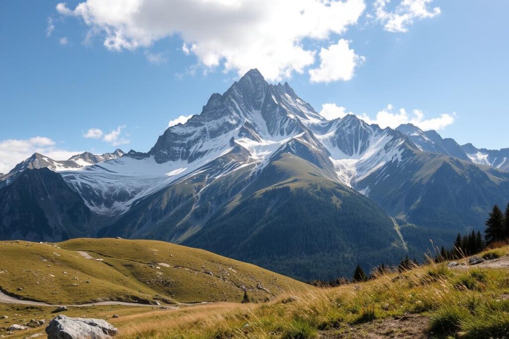 Generiere ein Bild von einer Bergmesse im Allgäu während der sommerlichen Jahreszeit